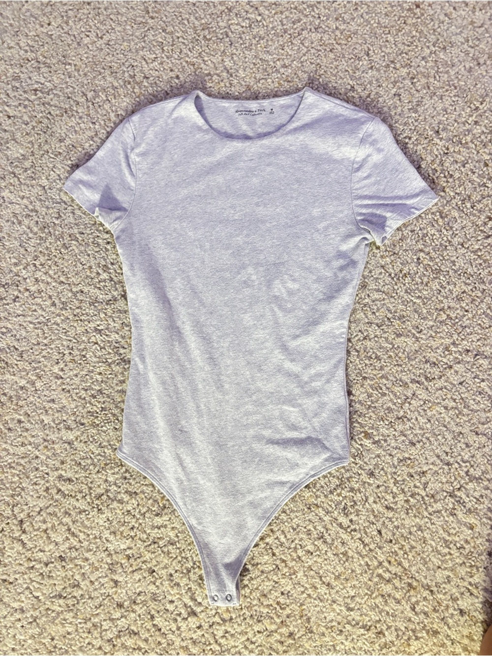 Abercrombie Heather Gray Cotton Bodysuit
